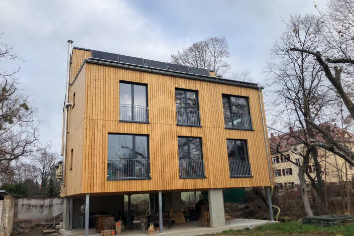 Holz Massiv Haus | Komplett Dach Wittichenau